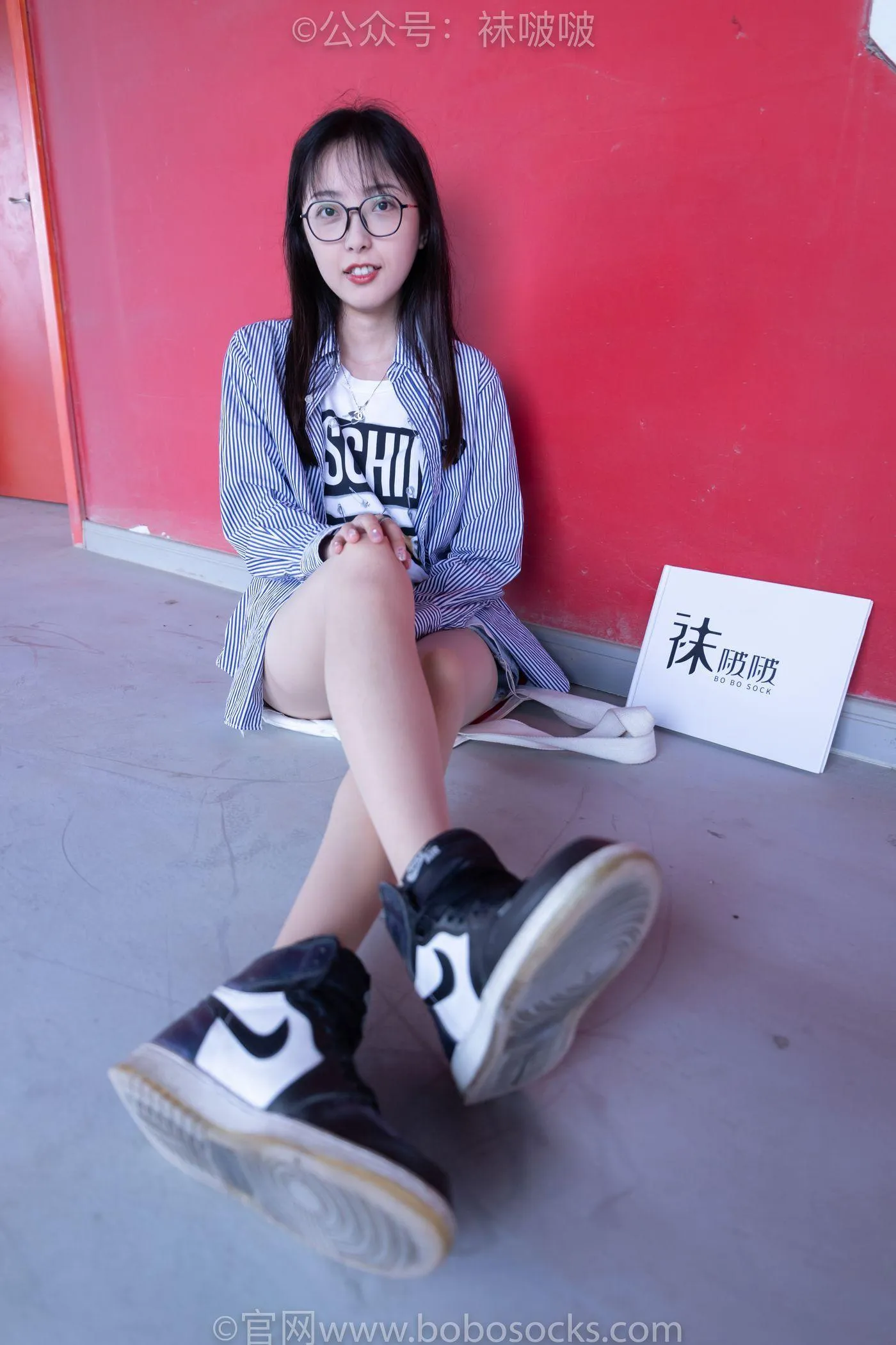 [BoBoSocks袜啵啵]NO.011 稚予-AJ、白色短棉袜、肉丝 [139P]插图6